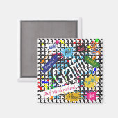 Greetings Graffiti Magnet (Vorderseite/Rückseite)