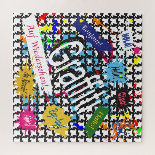 Greetings Graffiti Puzzle (Horizontal)