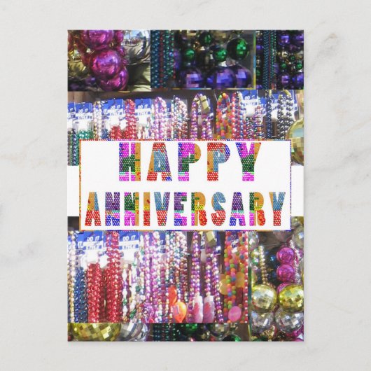 Greetings: HappyANNIVERSARY Happy Anniversary Postkarte (Vorderseite)