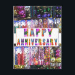 Greetings: HappyANNIVERSARY Postkarte<br><div class="desc">Greetings: HappyANNIVERSARY</div>