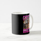 Greetings Huzz Funny Cat Meme Bootleg Graphic Men Kaffeetasse (VorderseiteRechts)