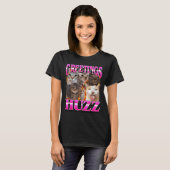 Greetings Huzz Funny Cat Meme Bootleg Graphic Men T-Shirt (Vorne ganz)