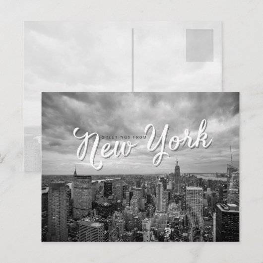 Greetings New York Postkarte (Vorne/Hinten)
