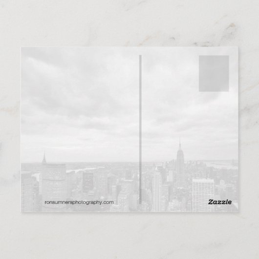 Greetings New York Postkarte (Rückseite)
