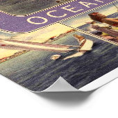 Greetings Ocean City NJ Vintag Style Poster (Ecke)