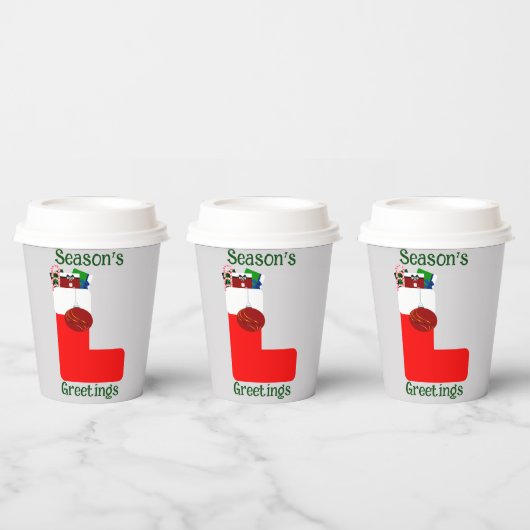 Greetings Paper Cups der Saison Pappbecher (Multi)
