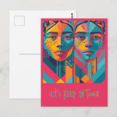 " GREETINGS POSTCARD " POSTKARTE (Vorne/Hinten)