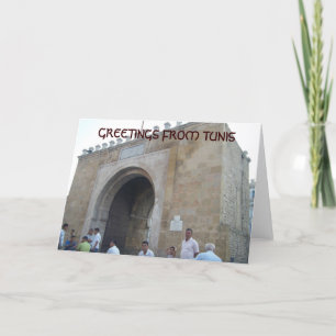 GREETINGS VON TUNIS KARTE