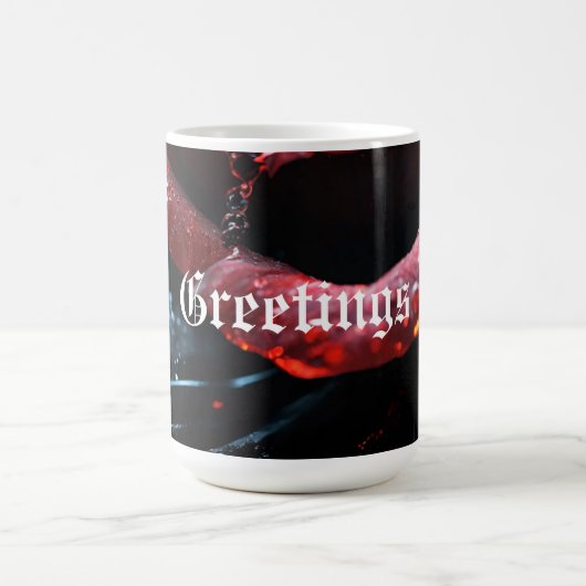 #GreetingsRoseMug Kaffeetasse (Mittel)