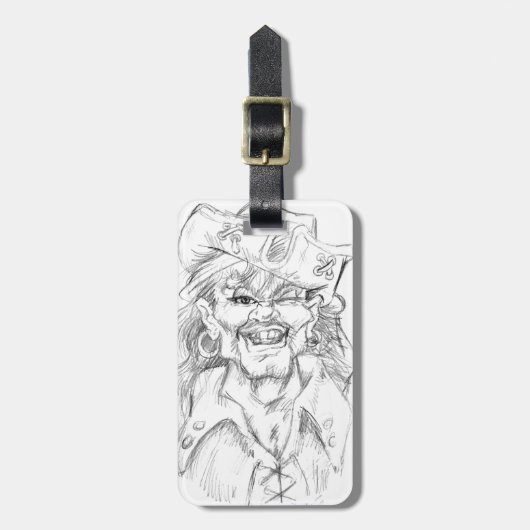 Greetin's Matey! Gepäckanhänger (Vorderseite vertikal)