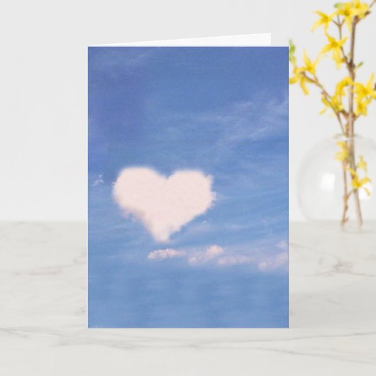 GREETKARTE: Cloud Heart_ Card Karte (Gelbe Blume)