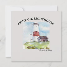 GREETKARTE - MONTAUK LIGHTHOUSE