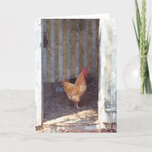 GREETKARTE: Rooster_ Card Karte
