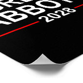 Greg Abbott 2028 Presidential Election July 4th Re Poster (Ecke)