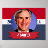 GREG ABBOTT CAMPAIGN POSTER (Vorne)