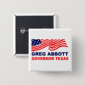 Greg Abbott Texas Button (Vorne & Hinten)