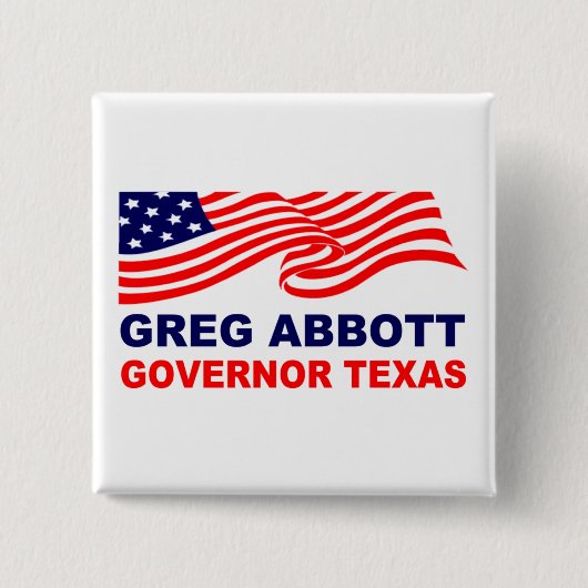 Greg Abbott Texas Button (Vorderseite)