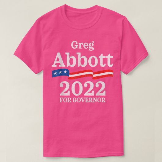 Greg Abbott Texas Governor Election 2022 Republica T-Shirt (Design vorne)