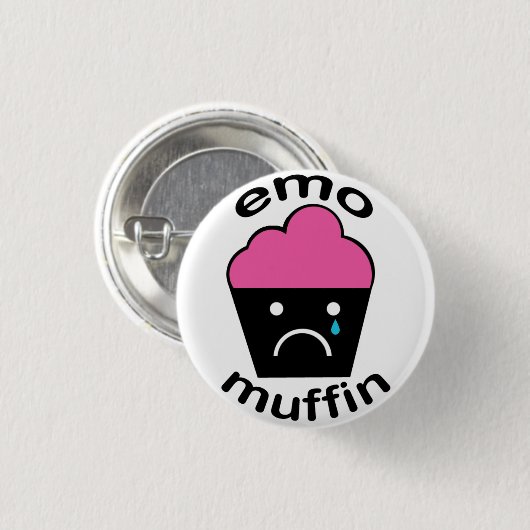 Greg das Emo Muffin Button (Vorne & Hinten)