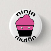 Greg das Ninja Muffin Button (Vorderseite)