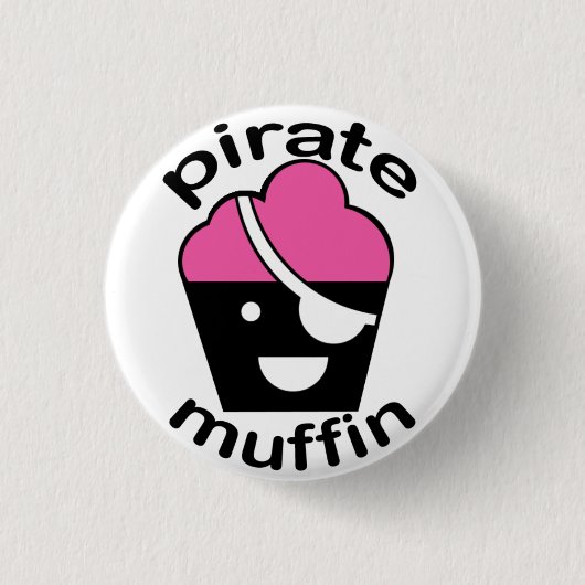 Greg das Piraten-Muffin Button (Vorderseite)