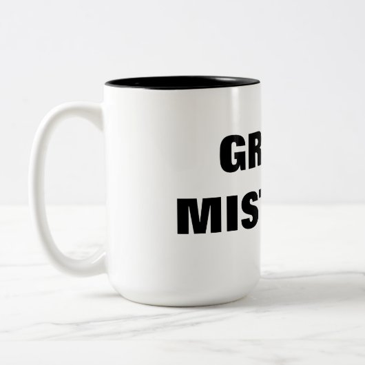 GREG-FEHLERHEIT ZWEIFARBIGE TASSE (Links)