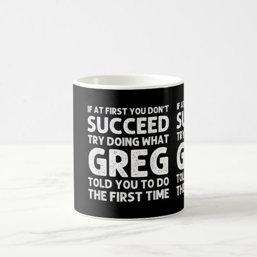 GREG Geschenkname Personalisiert Geburtstag Funny Kaffeetasse (Mittel)