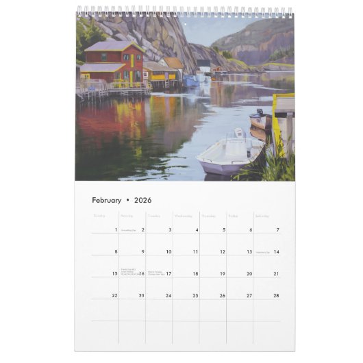 Greg Hargarten Canadian Landscapes Calendar Kalender (Feb 2026)