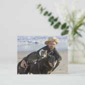 Greg Pike mit Booger, Kitty und Mousey Postkarte (Stehend Vorderseite)