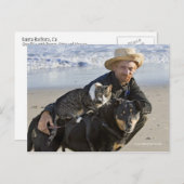 Greg Pike mit Booger, Kitty und Mousey Postkarte (Vorne/Hinten)