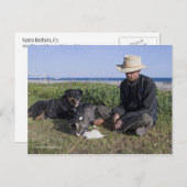 Greg Pike mit Booger, Kitty und Mousey Postkarte (Vorne/Hinten)