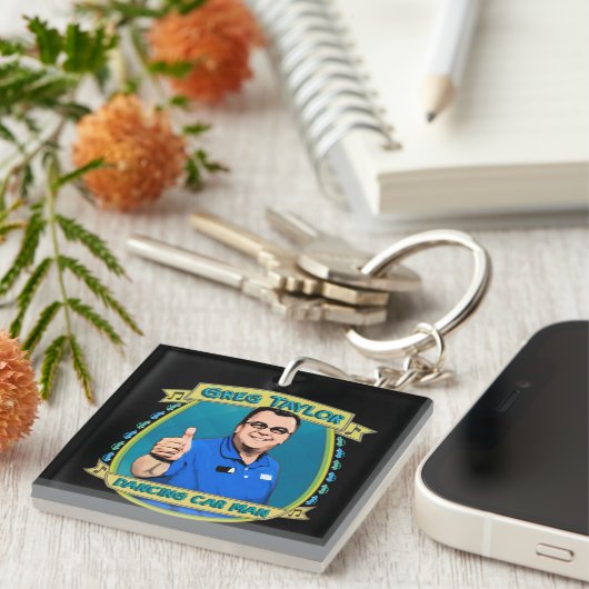 Greg Taylor der Auto-Mann Schlüsselanhänger (Vorderseite rechts)