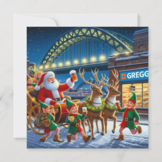 Greggs am Brückenkopf Feiertagskarte
