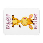 Gregor Giraffe - Nur ein Mädchen, das Giraffen Lie Magnet (Horizontal)