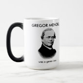 Gregor Mendel war genial Verwandlungstasse (Links)