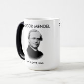 Gregor Mendel war genial Verwandlungstasse (Vorderseite Links)