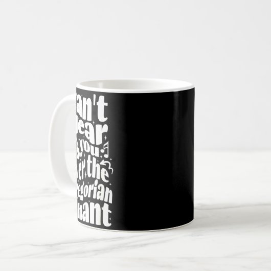 Gregorian Chant Funny Catholic Traditional Latin M Kaffeetasse (Vorderseite Links)