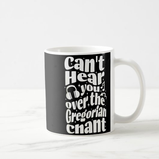 Gregorian Chant Funny Catholic Traditional Latin M Kaffeetasse (Rechts)