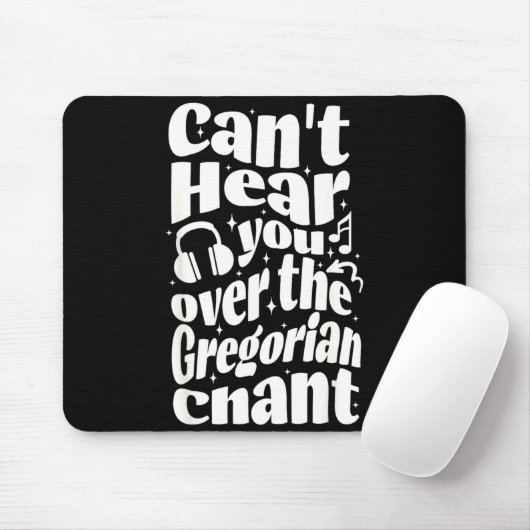 Gregorian Chant Funny Catholic Traditional Latin M Mousepad (Mit Mouse)