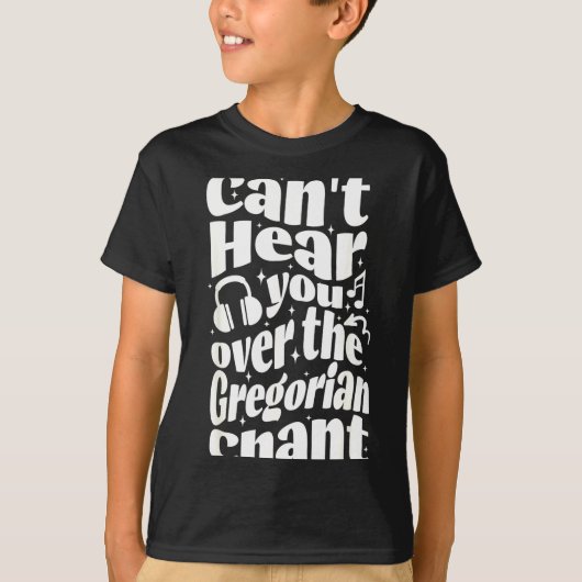 Gregorian Chant Funny Catholic Traditional Latin M T-Shirt (Vorderseite)