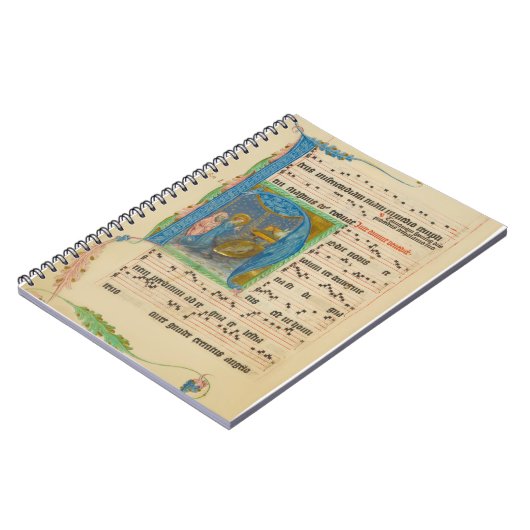 Gregorian Chant Weihnachtsmanuskript Notizblock (Linke Seite)