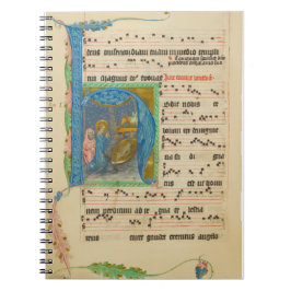 Gregorian Chant Weihnachtsmanuskript Notizblock