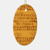 Gregorianische Gesangmusikkerbe Keramikornament (Rechts)