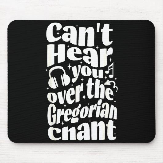 Gregorianischer Gesang Lustiger Katholischer Tradi Mousepad (Vorne)