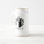 Gregorio-Familienwappen Bierglas (Vorderseite Links)
