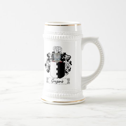 Gregorio-Familienwappen Bierglas (Rechts)