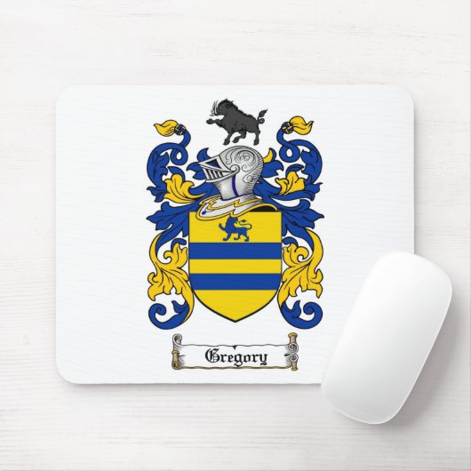 GREGORY-FAMILIENWAPPEN - GREGORY-WAPPEN MOUSEPAD (Mit Mouse)