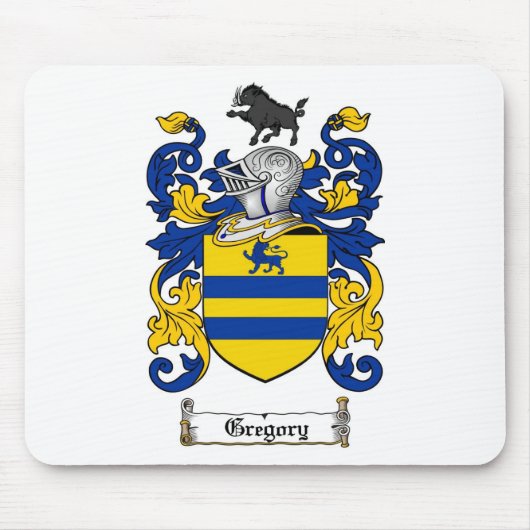 GREGORY-FAMILIENWAPPEN - GREGORY-WAPPEN MOUSEPAD (Vorne)