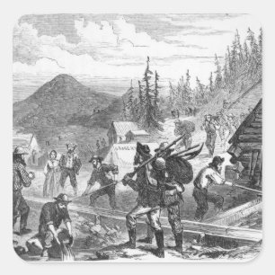 Gregory-GoldDiggings, Colorado Quadratischer Aufkleber