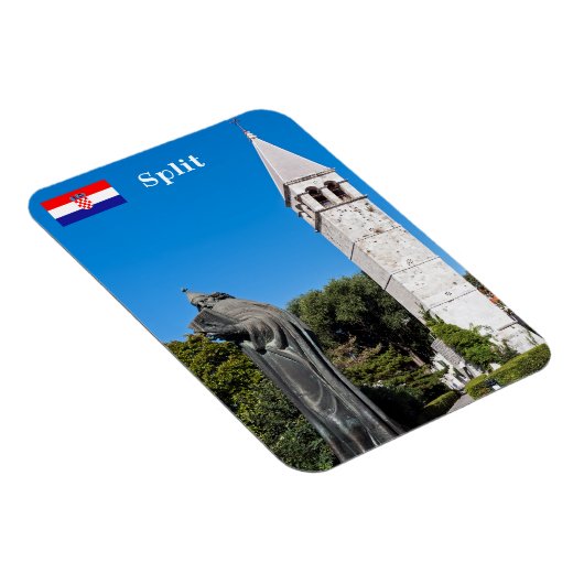 Gregory of Nin statue in Split - Dalmatien, Kroati Magnet (Rechte Seite)